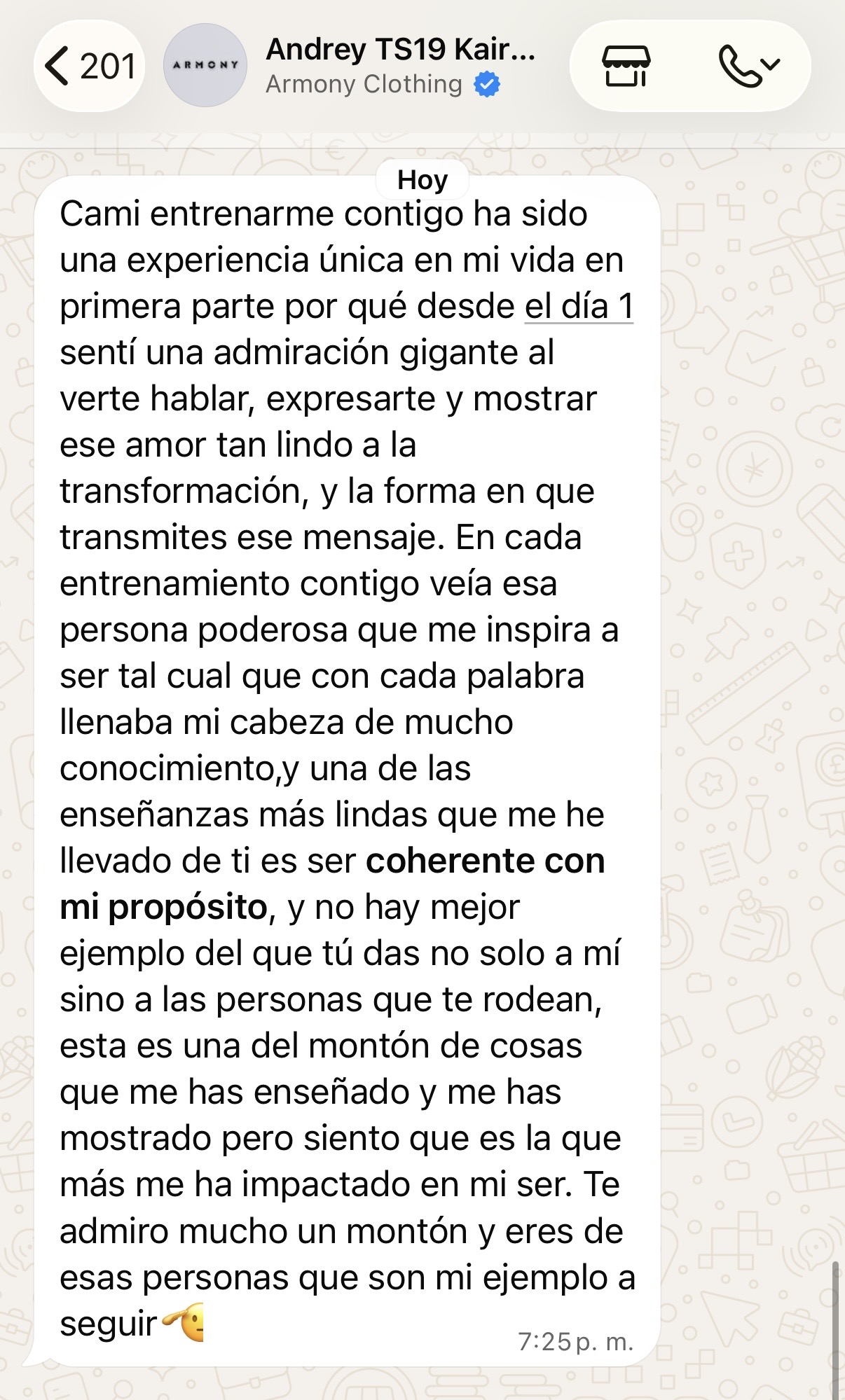 Testimonio de Andrey sobre su entrenamiento con Coach Camila Morales
