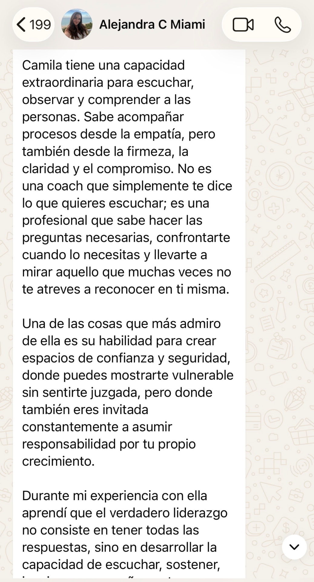 Testimonio de Alejandra sobre su entrenamiento con Coach Camila Morales