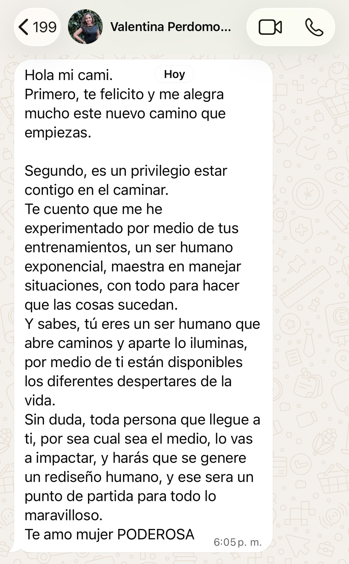 Testimonio de Valentina Perdomo sobre su entrenamiento con Coach Camila Morales